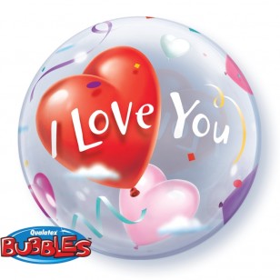 I Love You Hearts Bubble Balloon 